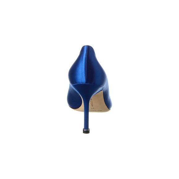 Manolo Blahnik Hangisi 90 Satin Pump, Blue - Picture 3 of 5
